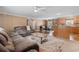 Open living room flows into the dining area and kitchen, with comfortable seating at 3808 Mayfield Dr., Conway, SC 29526