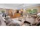 Open floor plan with a living room, dining area, and kitchen, creating a seamless flow at 3808 Mayfield Dr., Conway, SC 29526