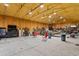 Spacious workshop or garage interior, with tools, equipment, concrete floor, and insulated walls at 3808 Mayfield Dr., Conway, SC 29526