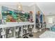 Unique bar area featuring a large saltwater aquarium, perfect for entertaining guests and adding visual interest at 3827 El Duce Pl., Myrtle Beach, SC 29588
