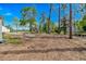Cleared lot with surrounding trees, presenting an ideal building opportunity in a serene environment at 3827 El Duce Pl., Myrtle Beach, SC 29588