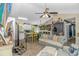 Comfortable living room features an open floor plan, aquarium, and stylish decor for entertaining at 3827 El Duce Pl., Myrtle Beach, SC 29588