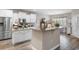 Contemporary kitchen featuring stainless steel appliances, island and breakfast nook at 388 Hillsborough Dr., Conway, SC 29526