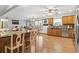 Spacious kitchen with wooden cabinets, stainless steel appliances and dining area at 390 Boundary Ave., Murrells Inlet, SC 29576