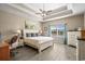 Serene bedroom with tray ceilings, neutral colors, and plush bedding, creating a relaxing space at 413 Wine Ct., Conway, SC 29527
