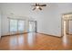 Spacious living room featuring hardwood floors, ample natural light, and inviting atmosphere at 4311 Bradford Circle, Myrtle Beach, SC 29588