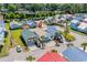Aerial view of colorful homes; featuring beautiful landscaping and ample parking at 4338 Grande Harbour Blvd., Little River, SC 29566
