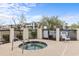 Inviting hot tub with safety guidelines and landscaping at 4506 West Harbor Ct. # U-15, Little River, SC 29566