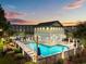 Gorgeous pool with sun loungers and beautiful sunset views at 4506 West Harbor Ct. # U-15, Little River, SC 29566