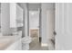Bathroom featuring single sink vanity with cabinet, tile flooring and shower/tub at 4705 Wild Iris Dr. # 305, Myrtle Beach, SC 29577