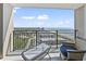 Balcony with seating offers ocean and coastline views, ideal for unwinding or enjoying morning coffee at 5523 North Ocean Blvd. # 1903, Myrtle Beach, SC 29577