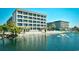 Water view of the resort featuring modern condos and a fountain adding beauty to the landscape at 5905 South Kings Hwy. # 116B, Myrtle Beach, SC 29575