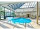 Indoor pool with a glass roof and lots of natural light at 5905 South Kings Hwy. # 116B, Myrtle Beach, SC 29575