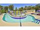 Community lazy river with colorful water features, perfect for relaxing and enjoying the outdoors at 5905 South Kings Hwy. # 116B, Myrtle Beach, SC 29575