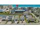 Aerial view of coastal condos on a waterway showing beach access in the distance with a red pin indicating location at 6000 N Ocean Blvd. # 119, North Myrtle Beach, SC 29582