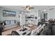 Open-concept living space with kitchen and ocean view, ideal for modern coastal living at 6000 N Ocean Blvd. # 119, North Myrtle Beach, SC 29582