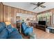 Comfortable living room with an open layout connected to the dining area and kitchen at 6001-5742 S Kings Hwy., Myrtle Beach, SC 29575