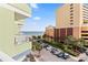 Enjoy ocean views from this building balcony with a view of the beach and adjacent parking area at 7000 N Ocean Blvd. # 427, Myrtle Beach, SC 29572
