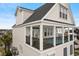 Balcony with a plunge pool, covered seating area with stunning views of the surrounding area at 703 S Waccamaw Dr., Garden City Beach, SC 29576