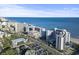 Panoramic aerial view of a resort complex near the beach with city and ocean views at 7100 N Ocean Blvd. # 204, Myrtle Beach, SC 29572
