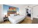 Inviting bedroom with a comfortable bed, stylish decor, and an en-suite bathroom at 7100 N Ocean Blvd. N # 321, Myrtle Beach, SC 29572