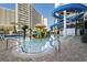 Gathering fun awaits with a pool featuring a water slide and playful submarine structure at 7200 N Ocean Blvd. # 360, Myrtle Beach, SC 29572