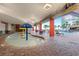 Splash pad and poolside seating offer relaxation by the main pool area of the resort at 7200 N Ocean Blvd. # 360, Myrtle Beach, SC 29572