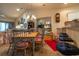 Inviting dining area featuring a wooden table, comfortable chairs, and an open layout perfect for Gathering meals at 750 Pinehurst Ln. # 84A, Pawleys Island, SC 29585