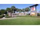 Community entrance sign in manicured landscaping. Retail and restaurants are in close proximity at 905 Monmouth Dr., Myrtle Beach, SC 29588