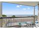 Lovely balcony with ocean view, overlooks the pool area and beach at 917 S Ocean Blvd. # 103, Surfside Beach, SC 29575