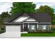 Charming home with stone accents, covered porch, and lush green lawn at 977 Oak Hollow St., Longs, SC 29568