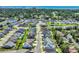 Aerial view showcasing the neighborhood's layout, with beautiful homes, pools, and green spaces at 1012 Mary Read Dr., North Myrtle Beach, SC 29582