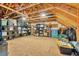Well-organized attic provides ample storage with shelves and clear plastic containers at 1012 Mary Read Dr., North Myrtle Beach, SC 29582
