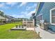 Well-maintained backyard with a built-in spa, outdoor grill, and beautiful landscaping at 1012 Mary Read Dr., North Myrtle Beach, SC 29582