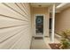 Inviting entrance with front door and sidelight at 1028 Fairway Ln. # 71, Conway, SC 29526