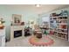 Bedroom with a fireplace, a reading nook, and natural light at 1189 Wyatt Ln., Myrtle Beach, SC 29577
