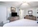 This bedroom offers a large TV, dresser and closet for plenty of storage space at 1205 King St., Myrtle Beach, SC 29577