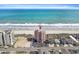 Stunning aerial view of a beachfront condo with ocean views and easy access to the beach and nearby attractions at 1501 Ocean Blvd. S # 103, North Myrtle Beach, SC 29582