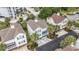 Aerial view showcases beautiful homes with well-maintained landscapes and a serene neighborhood at 212 Millwood Dr., Surfside Beach, SC 29575