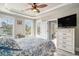 Inviting main bedroom boasts natural light, water views, and a serene atmosphere for ultimate relaxation at 2180 Waterview Dr. # 725, North Myrtle Beach, SC 29582