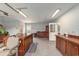 Spacious garage featuring ample workspace, storage cabinets, and multiple access doors at 2479 Glen Dr., Little River, SC 29566