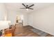 Office with hardwood floor, ceiling fan, and neutral walls at 2479 Glen Dr., Little River, SC 29566
