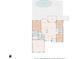 Detailed floor plan showcasing the layout of the home, including bedrooms, living areas, and outdoor pool at 310 Babylon Pine Dr., Myrtle Beach, SC 29579