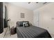 Bedroom featuring a zebra themed pillow on a bed with a ceiling fan and unique decor accents at 314 Lyons Cove Dr., Myrtle Beach, SC 29577
