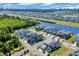 Breathtaking aerial view featuring gorgeous houses, a river, and lush landscaping creating a picturesque community at 338 St. Julian Ln., Myrtle Beach, SC 29579