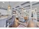 Expansive living room with beautiful coffered ceilings, hardwood floors, and a cozy seating area at 338 St. Julian Ln., Myrtle Beach, SC 29579