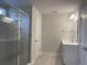 New bathroom features modern fixtures, a walk-in shower, and a vanity at 3391 Moss Bridge Ln., Myrtle Beach, SC 29579