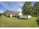 Well-kept backyard showcasing lush green grass, a privacy fence, and mature trees that provide shade at 3910 Stillwood Dr., Myrtle Beach, SC 29588