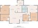 Layout showing a 1473 sq ft floor plan of a home with labeled rooms, dimensions and total square footage at 4300 Crows Nest Ct., Myrtle Beach, SC 29579