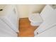 Close up of a toilet and vanity in a bathroom with hardwood floors at 5612 N Kings Hwy., Myrtle Beach, SC 29577